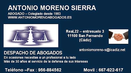Abogado Antonio Moreno Sierra