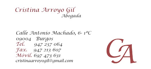 Cristina Arroyo Gil- Abogada