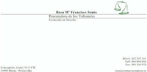 Procuradora Rosa Mª Francisco Souto (Procurador de los Tribunales)